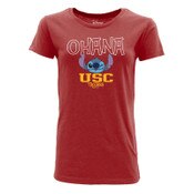 USC Trojans Women's Disney Cardinal Stitch Family Special Blend T-Shirt